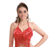 Sequin Fringe Top (Red)